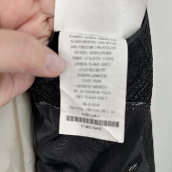 JOSEPH ABBOUD signature jacket blazer sport coat plaid wool blend gray 44R - Picture 10 of 10